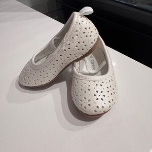 Carter's Cream Floral Cutout Dress Shoes